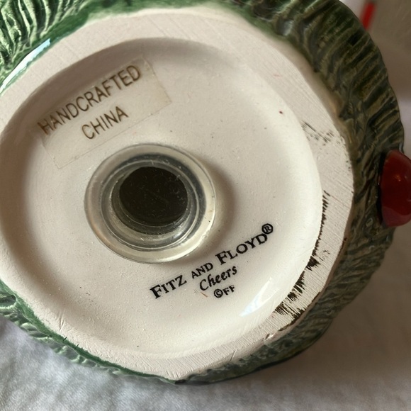 Fitz & Floyd: 2006 Cheers Snowman/Christmas Tree- Salt & Pepper Shaker - Picture 14 of 15